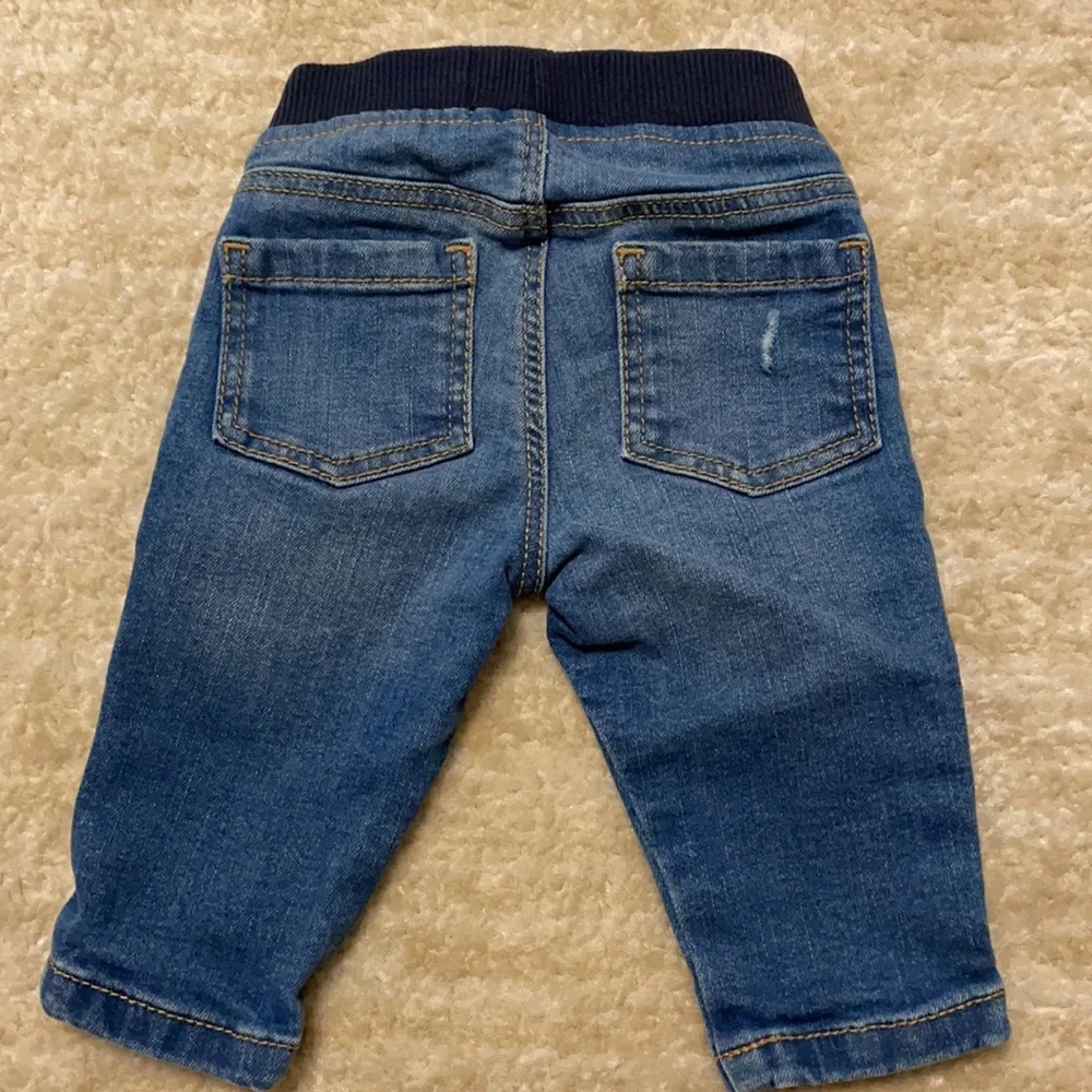 Trendy baby boy Old Navy jeans and Janie and Jack shirt sleeved shirt!